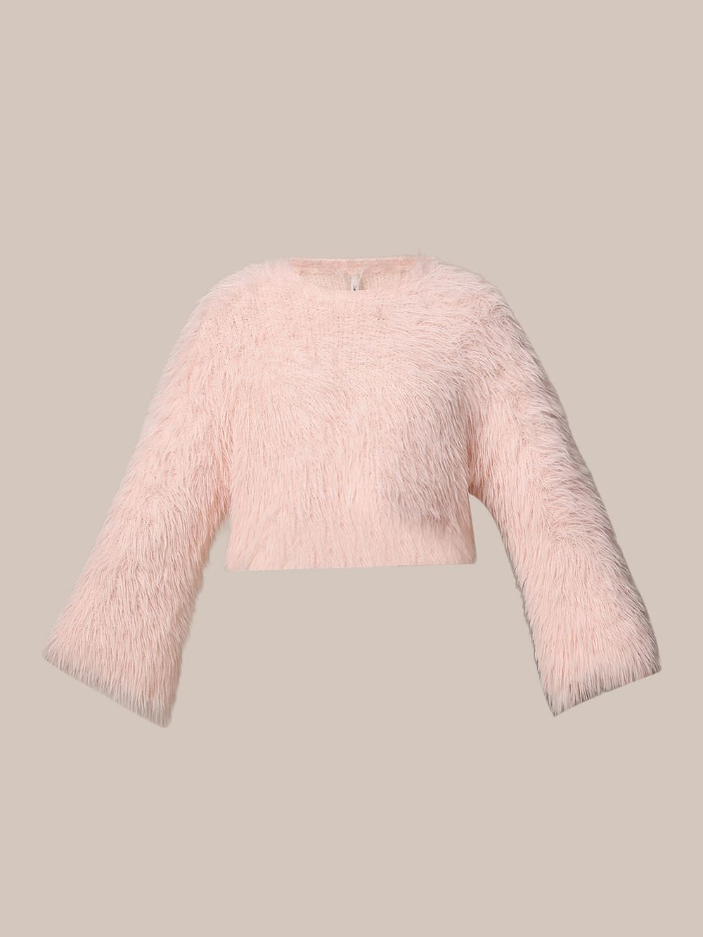 fur pink sweater
