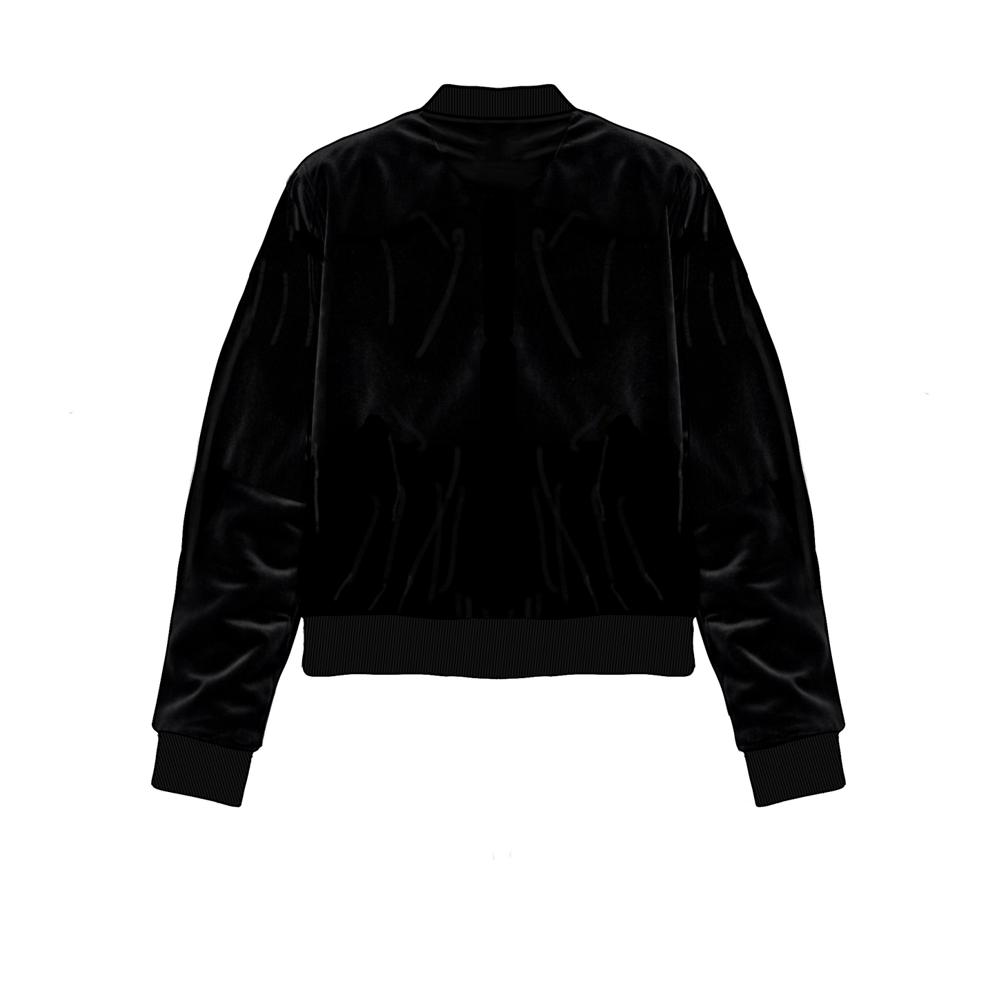 The velvet floral lining bomber jacket